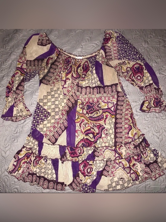 Xhilaration Tops - Boho Purple Cream Top